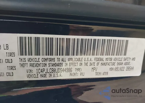 2018 Jeep Cherokee Latitude Fwd from USA, damaged, VIN 1C4PJLCB0JD544986
